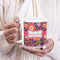 Birds & Hearts 20oz Coffee Mug - LIFESTYLE