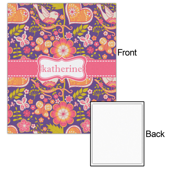 Birds & Hearts 20x24 - Matte Poster - Front & Back