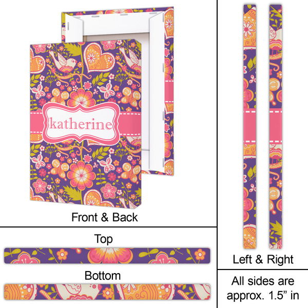 Birds & Hearts 20x30 - Canvas Print - Approval