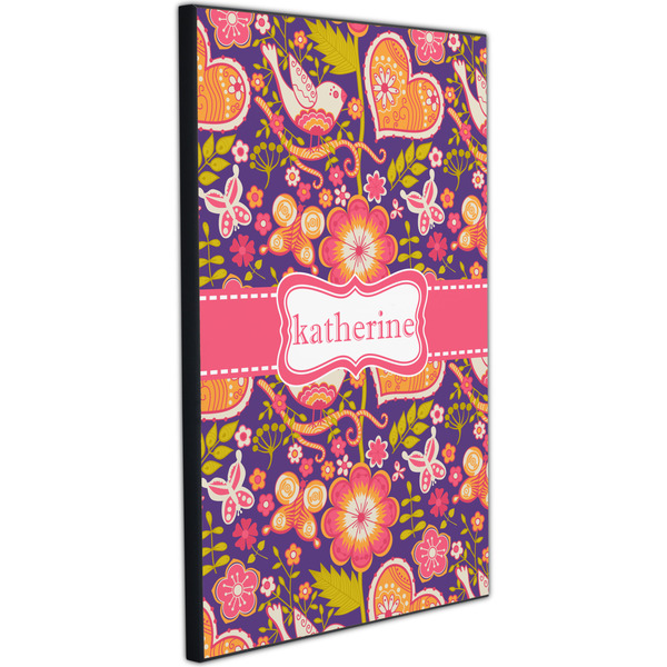 Birds & Hearts 20x30 Wood Print - Angle View