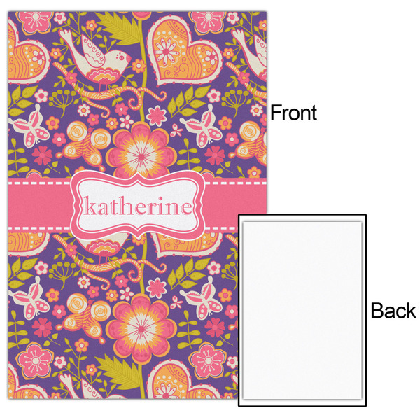 Birds & Hearts 24x36 - Matte Poster - Front & Back