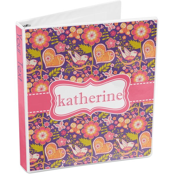 Birds & Hearts 3-Ring Binder 3/4 - Main