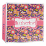 Birds & Hearts 3-Ring Binder - 2 inch (Personalized)