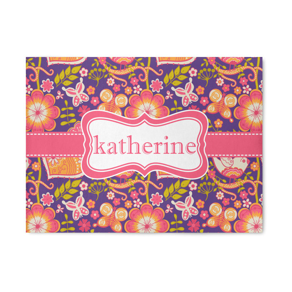 Custom Birds & Hearts 5' x 7' Patio Rug (Personalized)