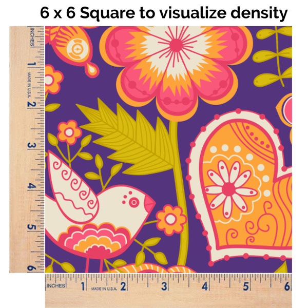 Birds & Hearts 6x6 Swatch of Fabric