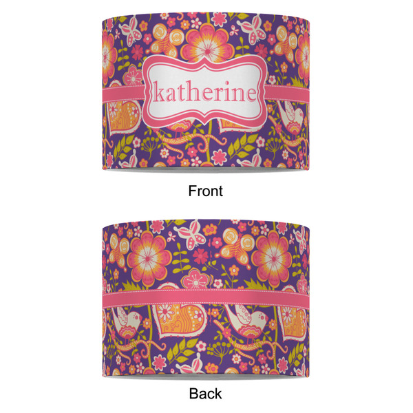 Birds & Hearts 8" Drum Lampshade - APPROVAL (Fabric)