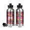 Birds & Hearts Aluminum Water Bottle - Front and Back