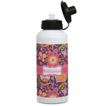 Birds & Hearts Water Bottles - Aluminum - 20 oz - White (Personalized)