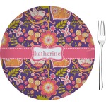 Birds & Hearts 8" Glass Appetizer / Dessert Plates - Single or Set (Personalized)