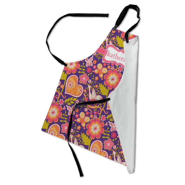 Birds & Hearts Apron - Folded
