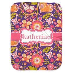 Birds & Hearts Baby Swaddling Blanket (Personalized)