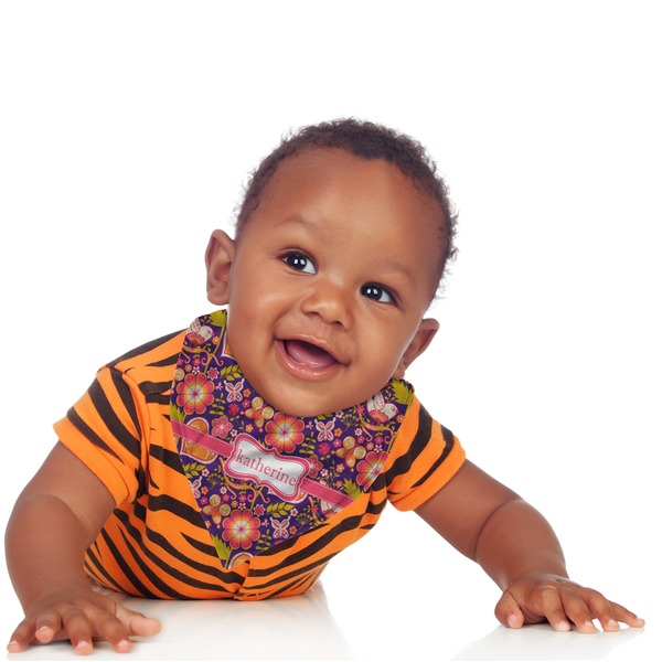 Birds & Hearts Bandana Bib - (Lifestyle 1 boy)