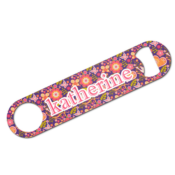 Custom Birds & Hearts Bar Bottle Opener w/ Name or Text