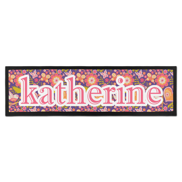 Custom Birds & Hearts Bar Mat - Large (Personalized)
