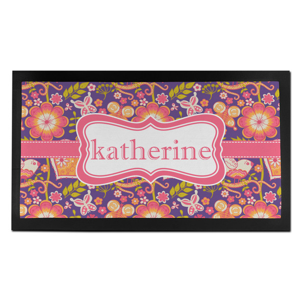 Custom Birds & Hearts Bar Mat - Small (Personalized)