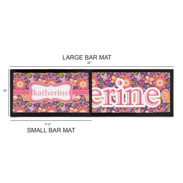 Birds & Hearts Bar Mats - Sizing Chart