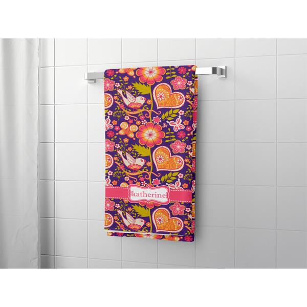 Birds & Hearts Bath Towel - LIFESTYLE