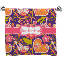 Birds & Hearts Bath Towel (Personalized)