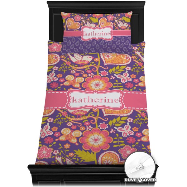 Birds & Hearts Bedding Set (Twin) - Duvet