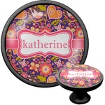 Birds & Hearts Cabinet Knob (Black) (Personalized)
