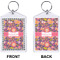 Birds & Hearts Bling Keychain (Front + Back)