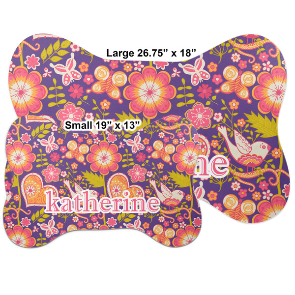 Birds & Hearts Bone Shaped Mat Comparison