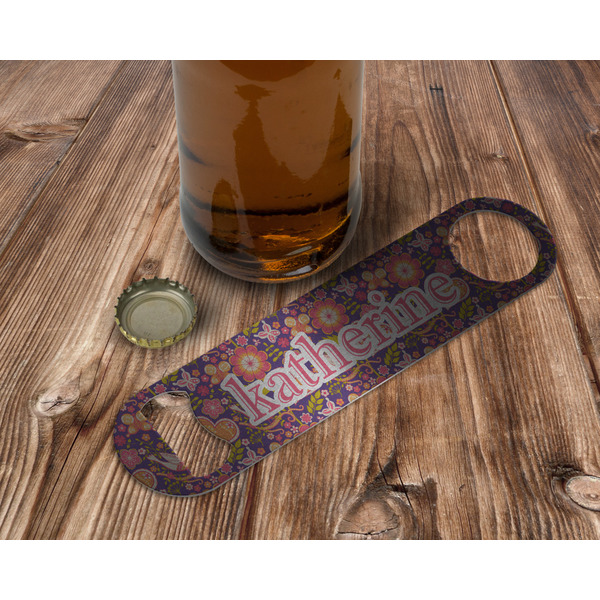 Birds & Hearts Bottle Opener - In Use