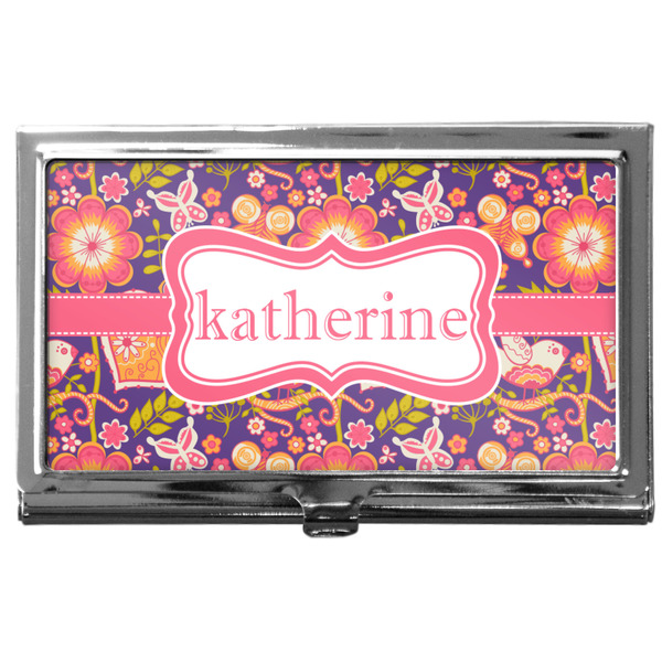 Custom Birds & Hearts Business Card Case