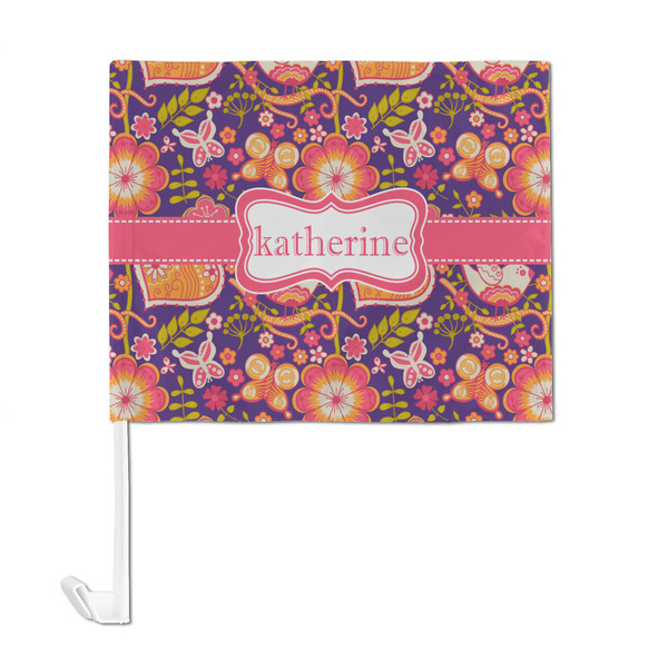 Birds & Hearts Car Flag - Large - FRONT