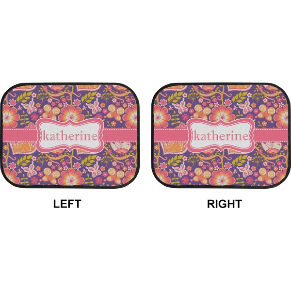 Birds & Hearts Car Floor Mats (Back Seat) (Approval)