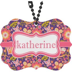 Birds & Hearts Rear View Mirror Charm (Personalized)