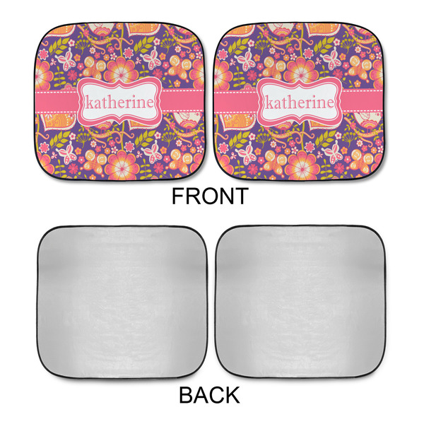 Birds & Hearts Car Sun Shades - APPROVAL