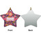 Birds & Hearts Ceramic Flat Ornament - Star Front & Back (APPROVAL)