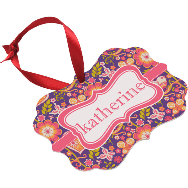 Birds & Hearts Christmas Ornament