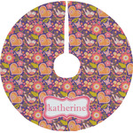 Birds & Hearts Tree Skirt (Personalized)