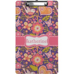 Birds & Hearts Clipboard (Legal Size) (Personalized)