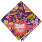 Birds & Hearts Cloth Dinner Napkin - Single w/ Name or Text