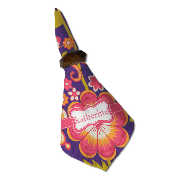 Birds & Hearts Cloth Napkins - Personalized Dinner (Folded in Ring) (MAIN)