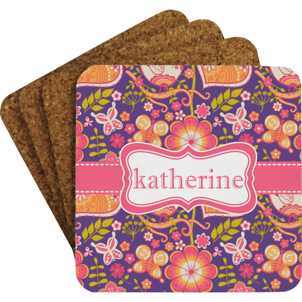 Birds & Hearts Coaster Set (Personalized)