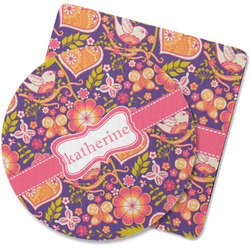 Birds & Hearts Rubber Backed Coaster (Personalized)