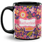 Birds & Hearts 11 Oz Coffee Mug - Black (Personalized)