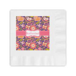 Birds & Hearts Coined Cocktail Napkins (Personalized)