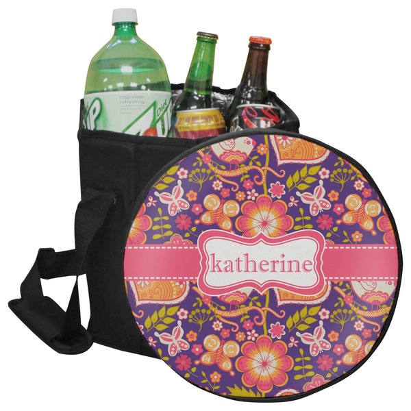 Custom Birds & Hearts Collapsible Cooler & Seat (Personalized)