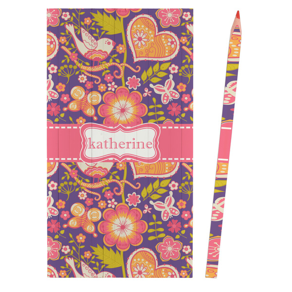 Birds & Hearts Colored Pencils - Front View