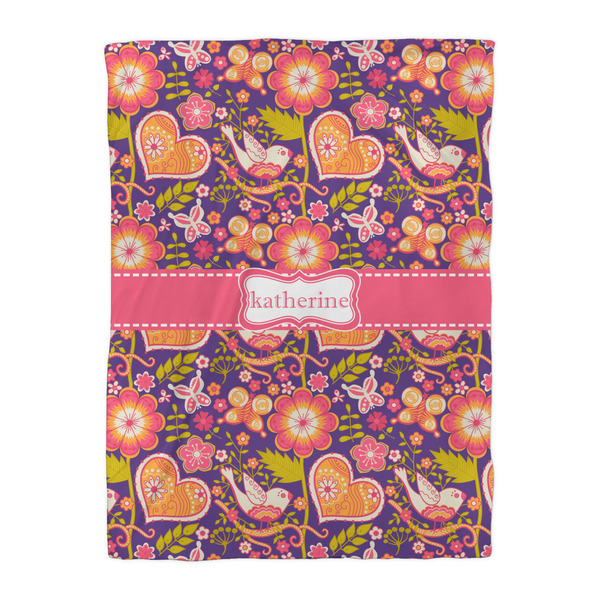 Birds & Hearts Comforter - Twin XL - Front