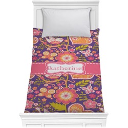 Birds & Hearts Comforter - Twin (Personalized)