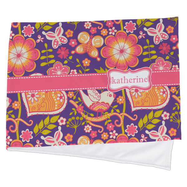 Custom Birds & Hearts Cooling Towel (Personalized)