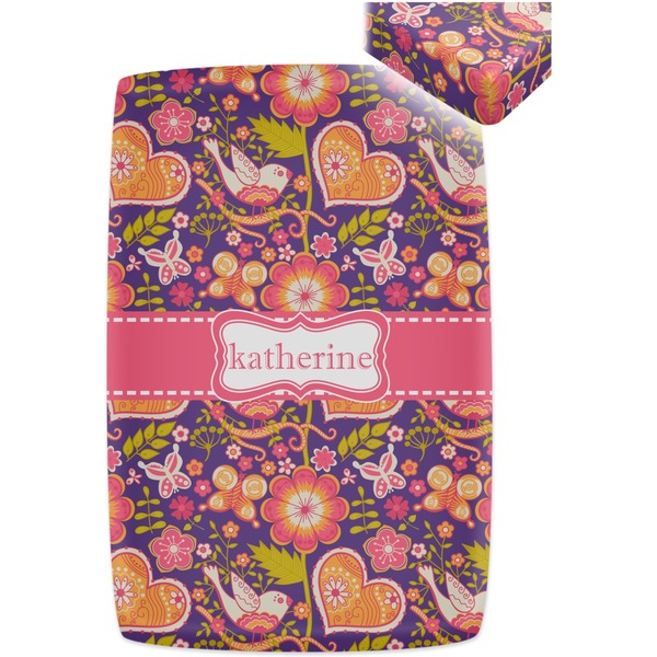 Birds & Hearts Crib Fitted Sheet - Apvl