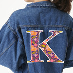 Birds & Hearts Twill Iron On Patch - Custom Shape - 3XL (Personalized)