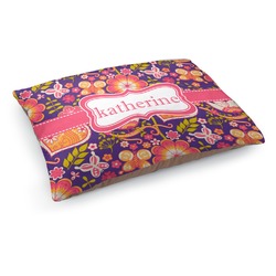 Birds & Hearts Dog Bed - Medium w/ Name or Text